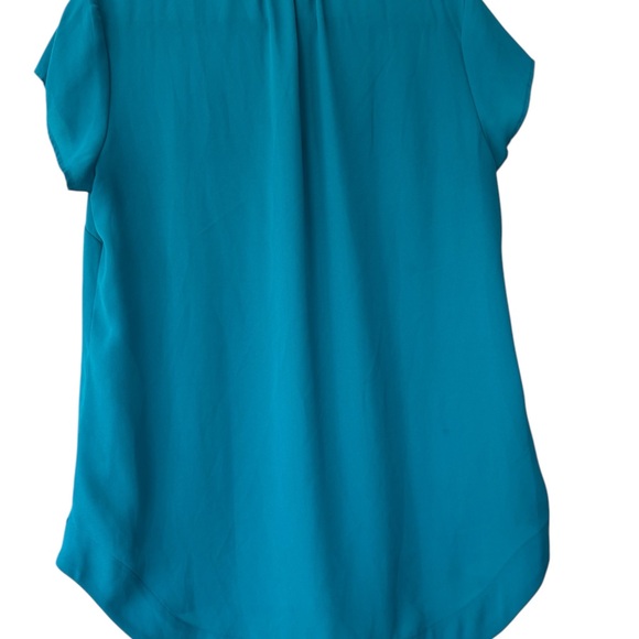 New York Company Teal Button-Up Women's Top. Short Sleeve Size Medium - Picture 4 of 4